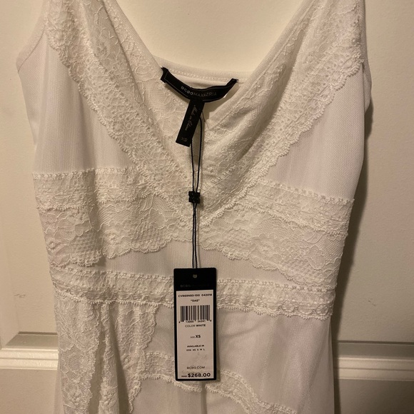NWT BCBGMAXAZRIA Dae dress in white size XS - Picture 7 of 8